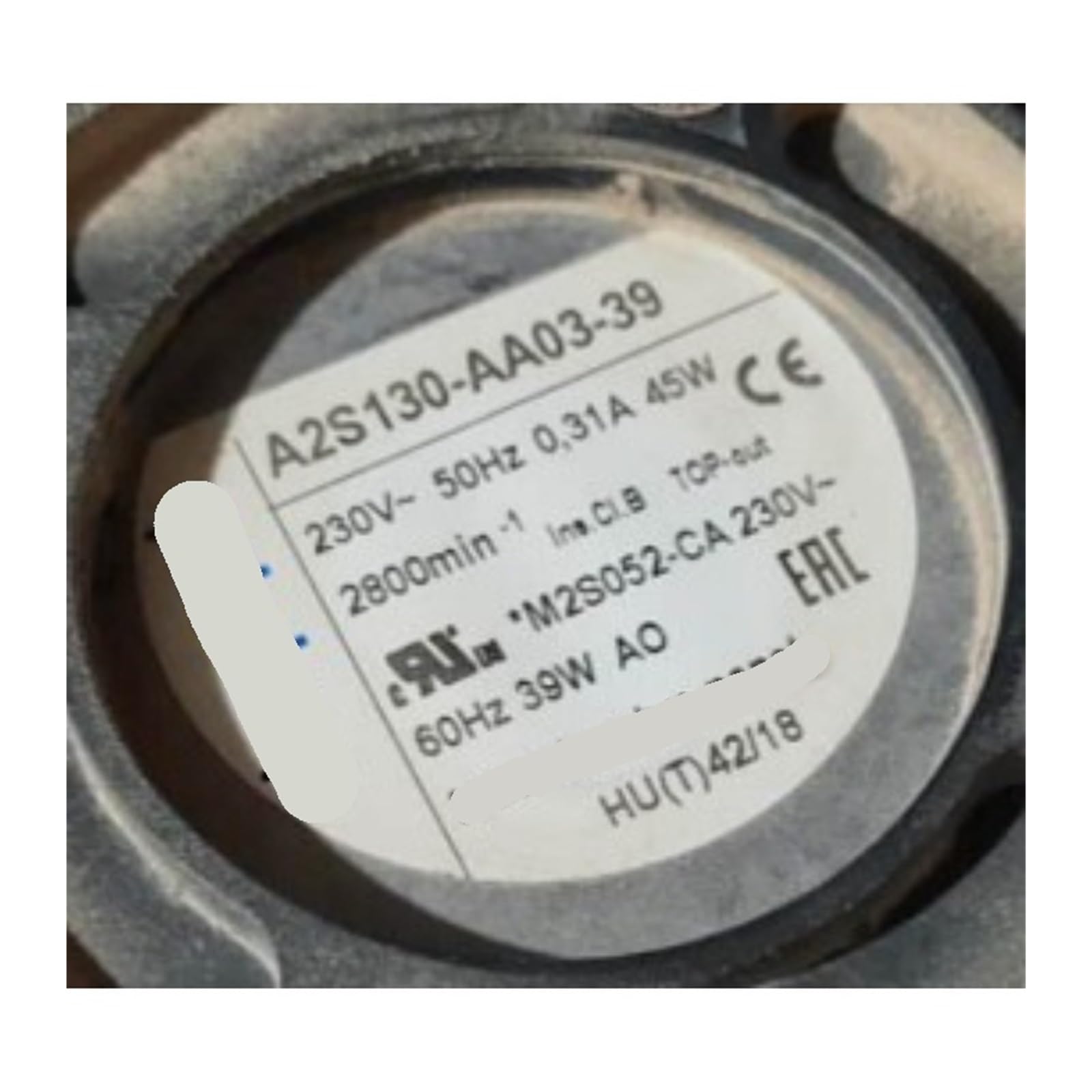 JHPWKRMU A2S130-AA03-39 AC230V Fan(A2S130-AA03-39 2line)