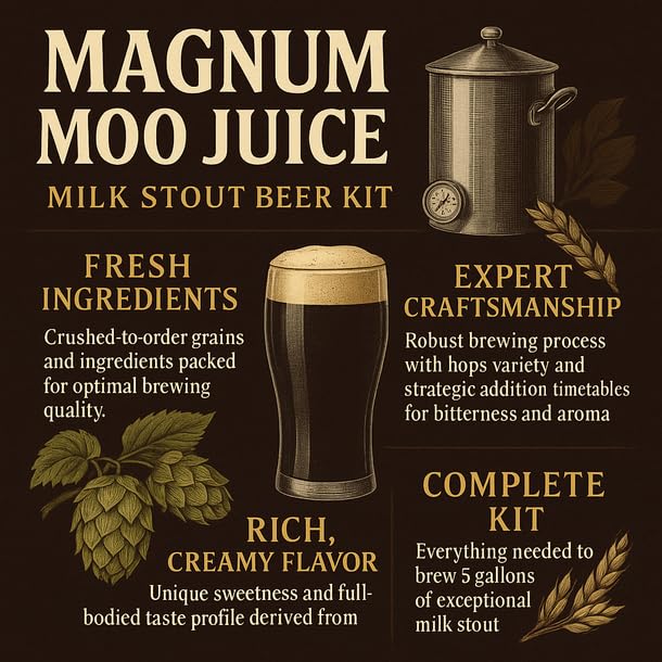 Label Peelers Magnum Moo Juice Milk Stout Beer Kit