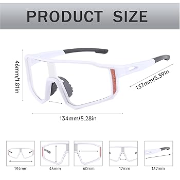 Occhiali Da Sole Sportivi Fotocromatici Long Keeper - Leggeri 35g, UV400, Per Ciclismo, Corsa, Sci | Uomo E Donna - Foto 6