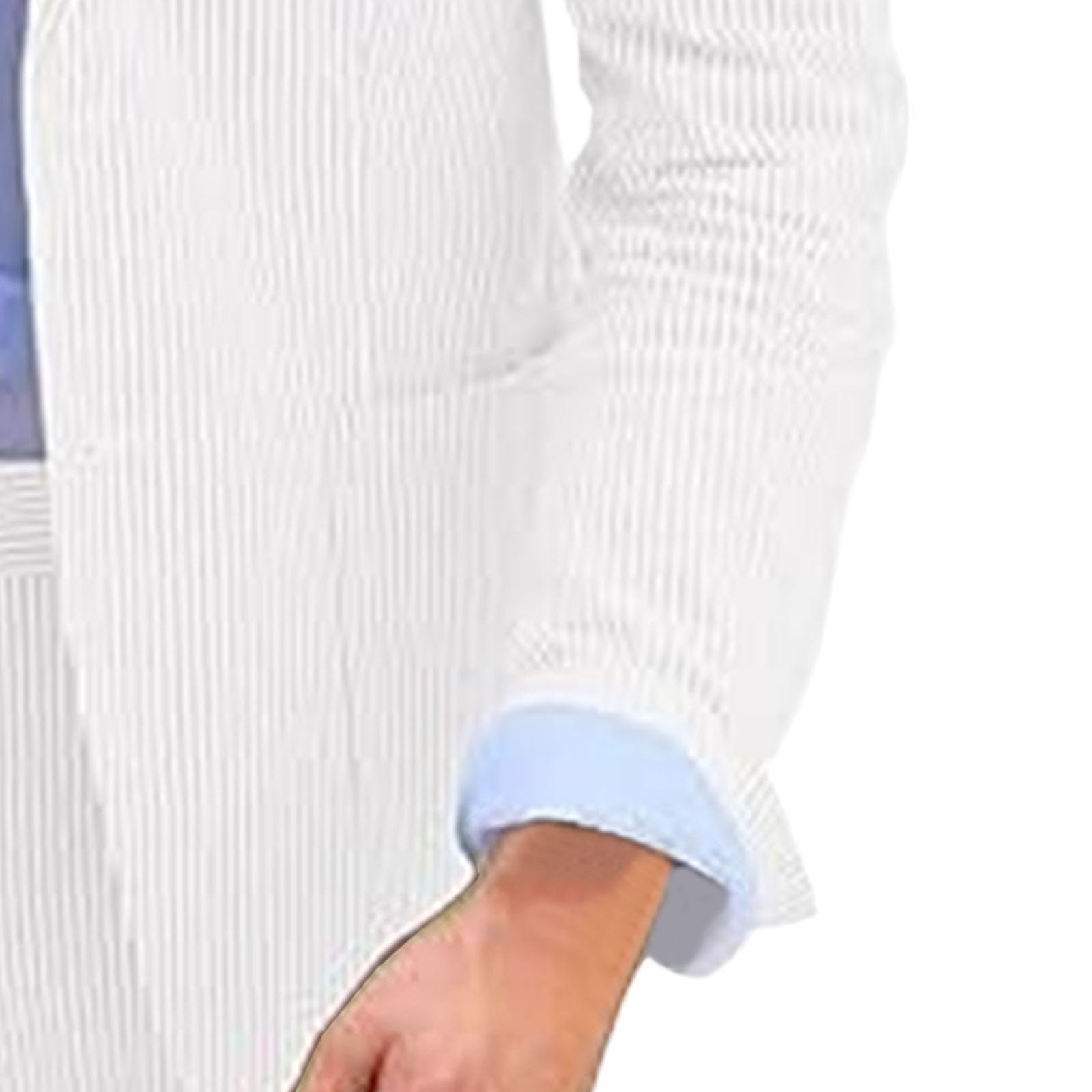 Completo da uomo in 2 pezzi Seersucker a righe Seersucker Slim Fit Set Blazer e pantaloni a righe per uomo