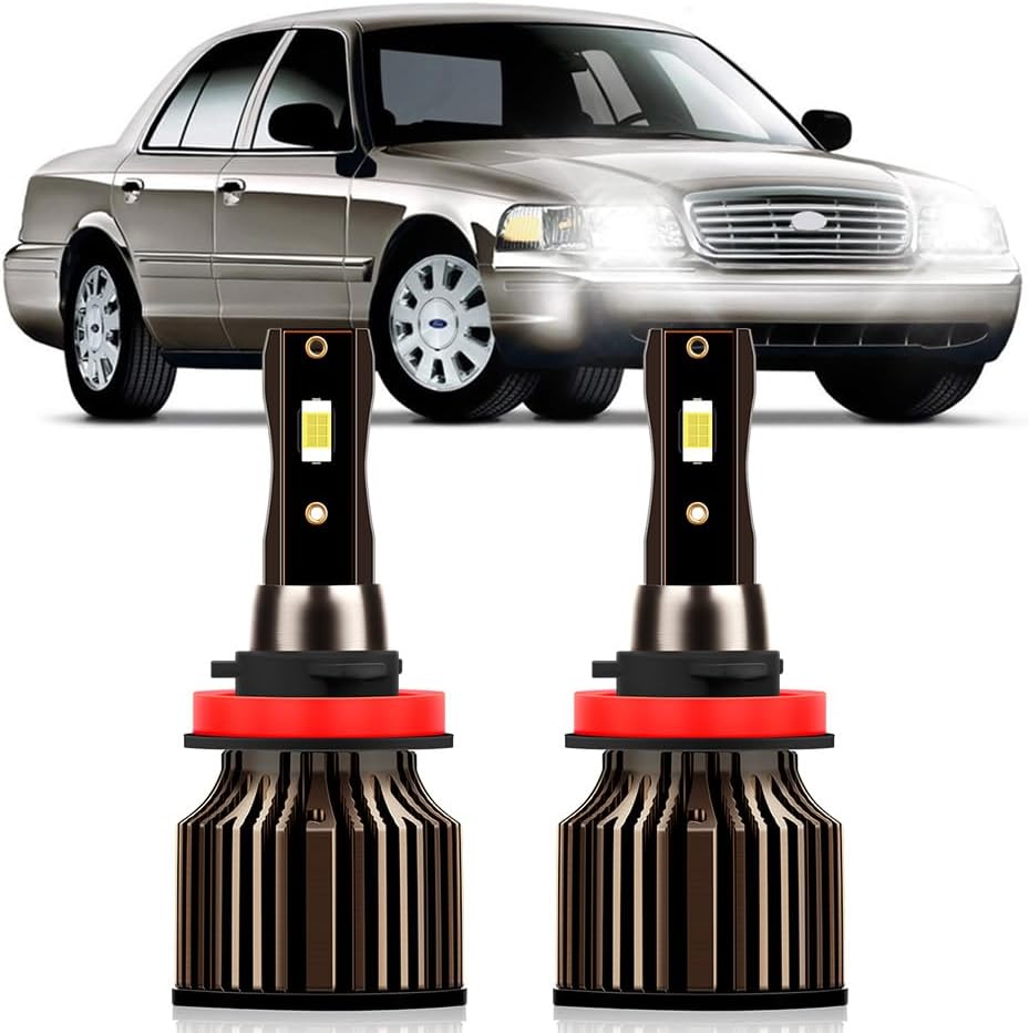 For Ford Transit Connect 2014 2015 2016 2017 2018 2019 2020 2021 2022 2023 Light Bulbs, 30000LM Super Bright 6000K White High Beam Lights Bulbs, Plug and Play, With Cooling Fan, Pack of 2