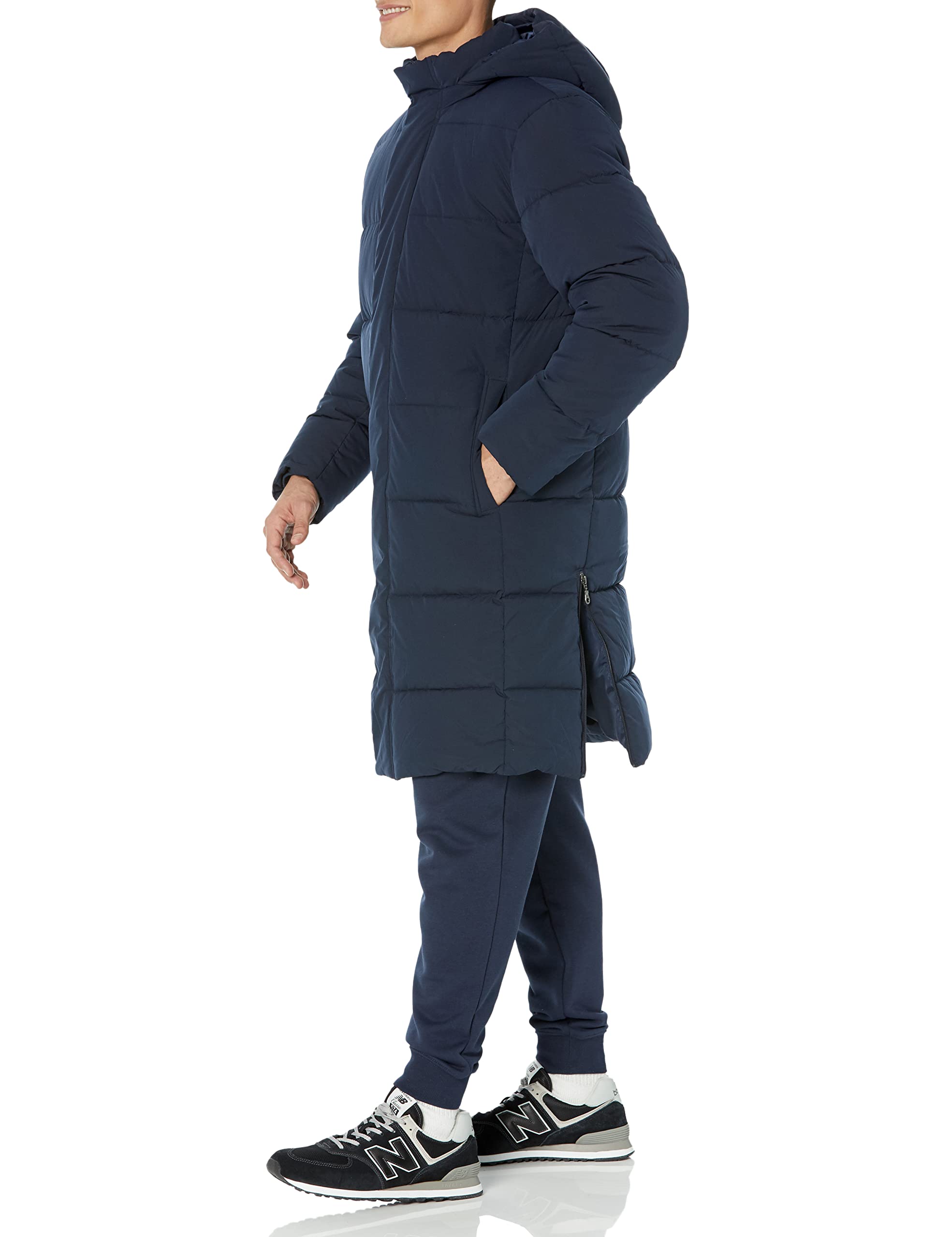 Amazon Essentials Uomo Piumino Lungo con Cappuccio