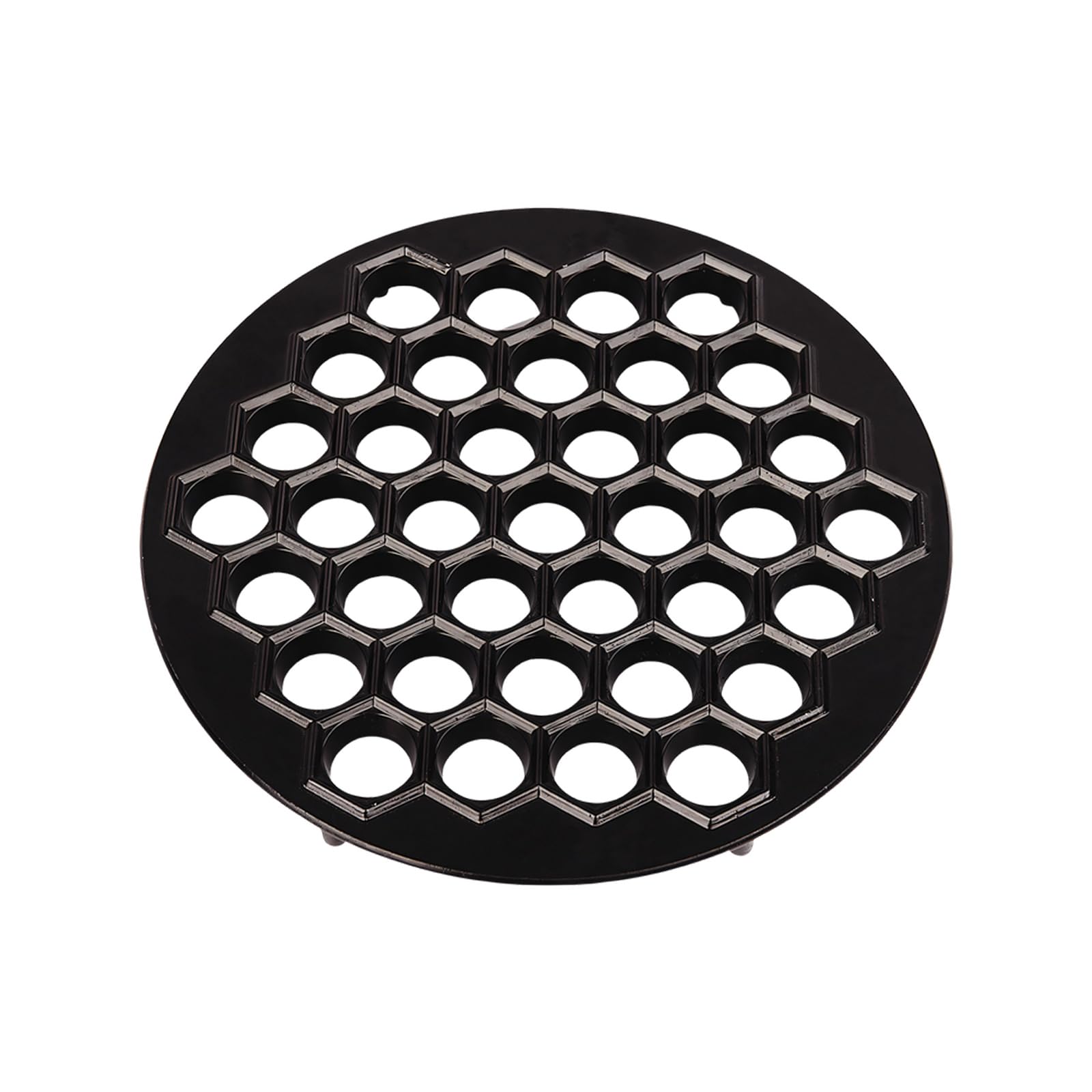 PANGBOER Kitchen Prep Dumpling Forming Plate 37 Cavity Metal Mold Uniform Batch Press Hand Wash Home Cooking Guide Compact Metal Dumpling Tray Meal Prep Kitchen Press