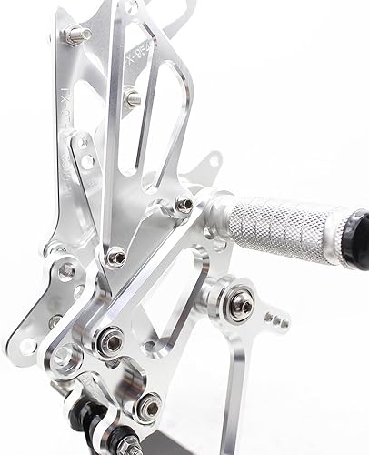 Miniatura 28 de FXCNC CNC CBR 600RR Billet - Juego de clavijas traseras para motocicleta, reposapiés trasero totalmente ajustables, compatibles con CBR600RR 2007