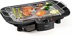 Churrasqueira Elétrica De Mesa Bbq Show Elgin 220V Com controle de temperatura, bandeja anti-fumaça e grelha removível