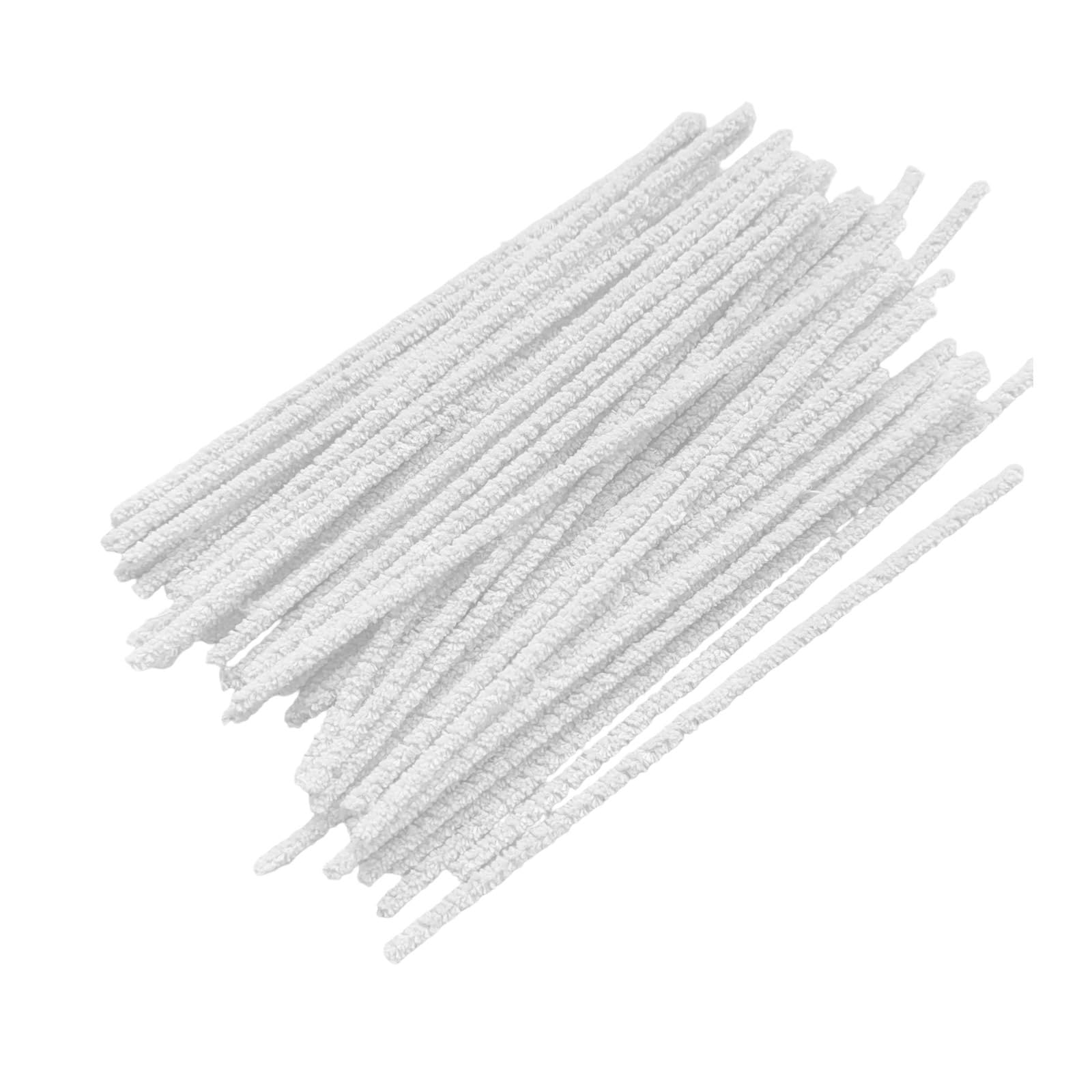 Maxtonser 100Pieces Cotton Swabs Hygienic Brushes for Flute Pipe and Instrument Maintenance Flexible Hygienic Rods