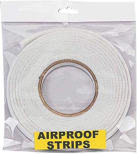Hawk Burlete de fieltro de espuma de alta calidad Rollo de 5.5 yardas x 38 pulgadas (0.4 in) Aislamiento autoadhesivo para puertas y ventanas