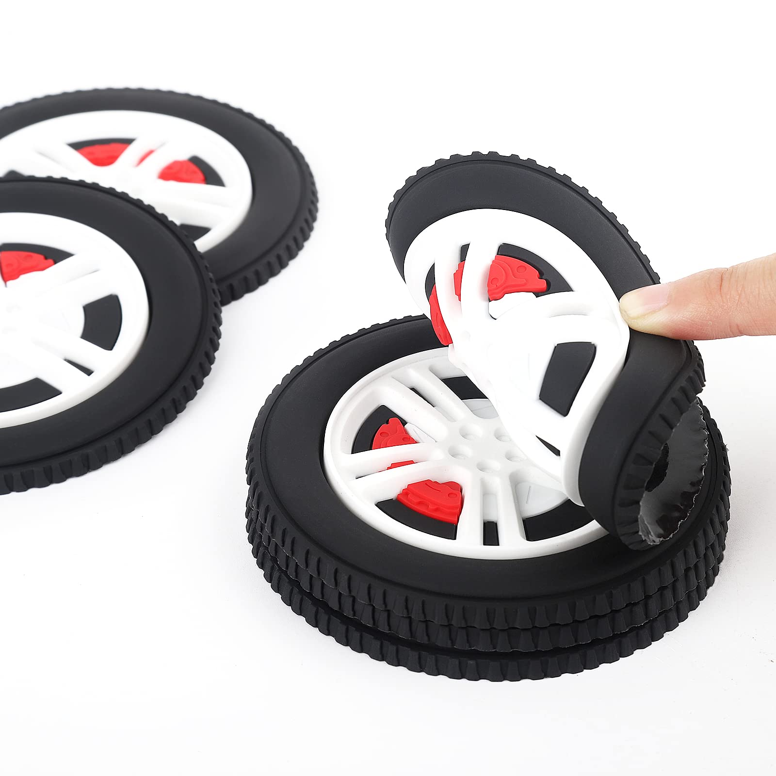 Amazon｜ノベルティコースターホイール/タイヤデザイン、ドリンク用