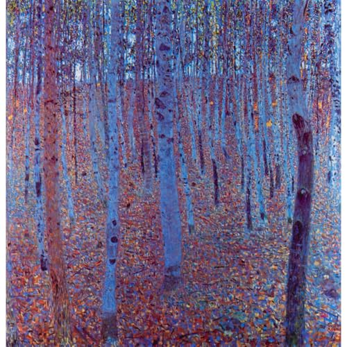 Forêt de hêtre par Klimt impression giclée roulée toile 76x101 cm