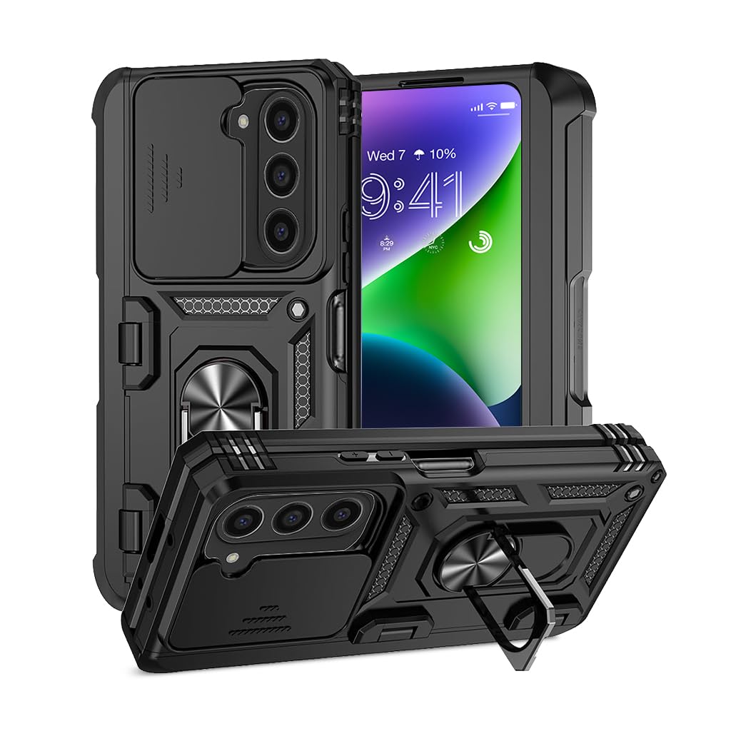 Zeitel® Phone Case for Samsung Galaxy Z Fold 6 Dual Layer Phone Case with 360° Rotatable Phone Grip & Camera Lens Sliding Cover Flexible Hinge Design Fashion One-Piece Phone Case for Galaxy Z Fold 6 (B0D9K9PYNJ) Amazon Price History, Amazon Price Tracker