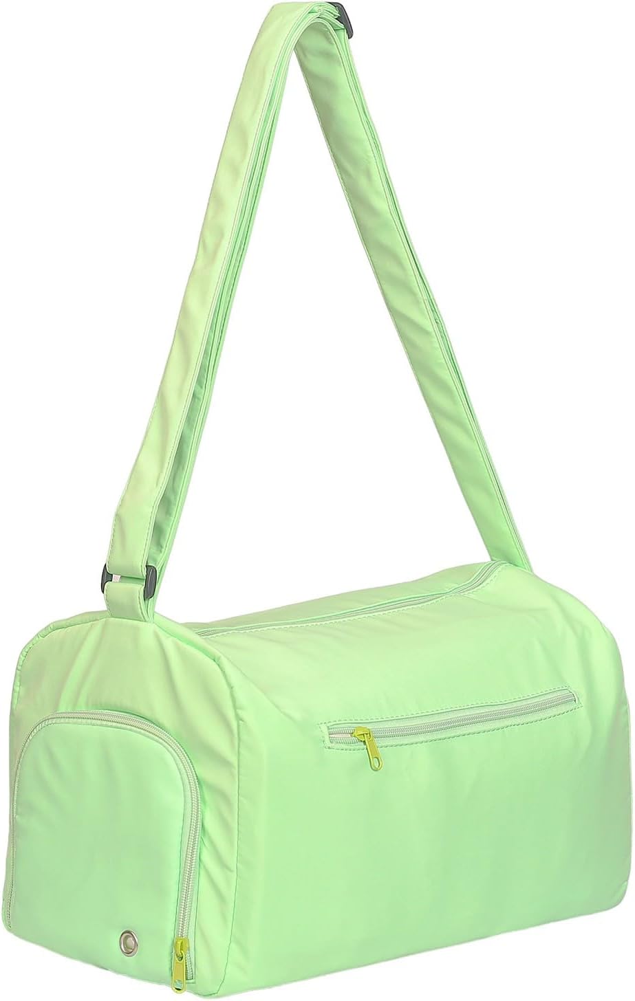 Medium Gym Bag for Men & Women, Waterproof Sport Duffle Bag with Shoe Compartment, Lightweight Weekender Travel Tote for Yoga, Dance, Baseball, Fitness & Workout (Green, Carry-On 16-Inch)