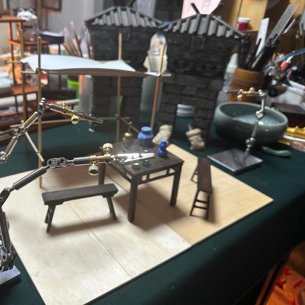 Stop-Motion-Animations-Rig-Arm-Kit mit 26 cm Edelstahl-Rig-Arm und 6 Verschiedenen Verbindungsstücken für Nahtlose Charaktere.