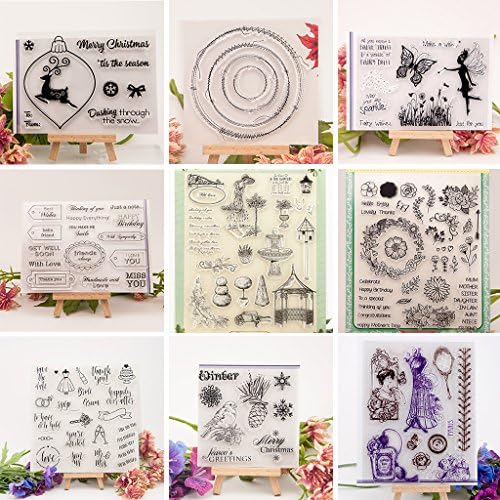 KOFUN DIY Scrapbooking Transparent Stamps Silicone Rubber Clear Sheet DIY Card Gift Crafts