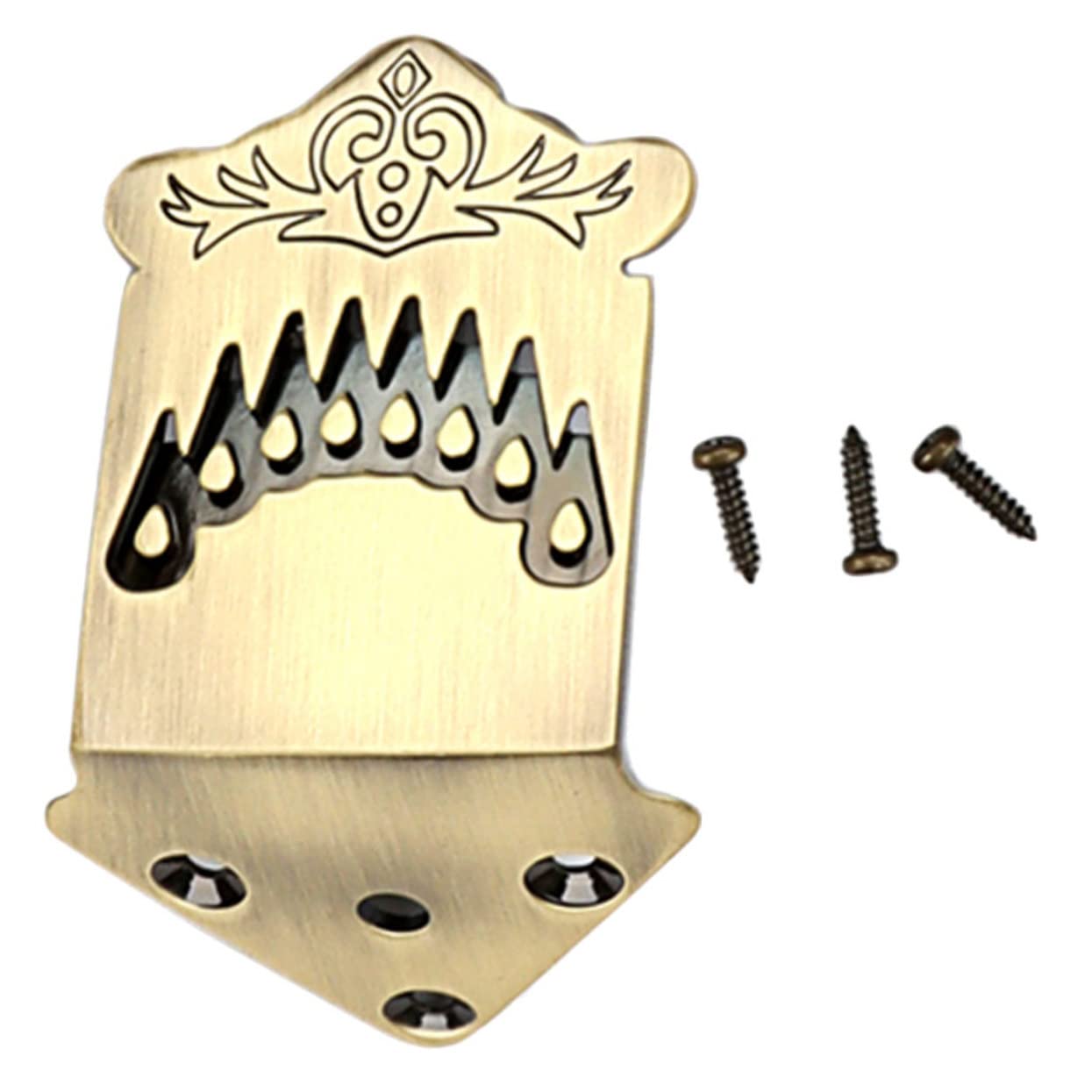TOYANDONA 3stücke Mandolinen Tailpiece Aus Metall Mit Dekorativem Federdesign Saitiger Saitenhalter Für Mandoline Langlebig Und Stabil Perfektes Zubehör Für Musiker Und