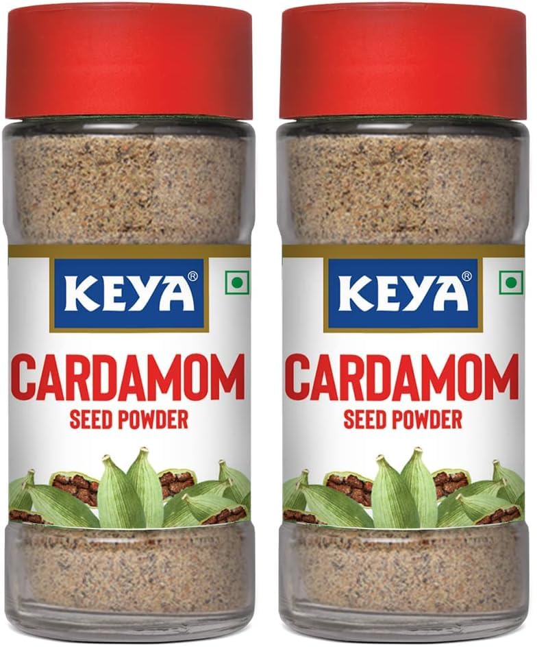 Image of Keya Cardamom Seed Powder 50gm | Only Seeds No Husk | Elaichi Powder | Exotic Spices | Aromatic, Finely Ground, Non-GMO | Ideal for Exquisite Flavoring | 50g (Pack of 2)