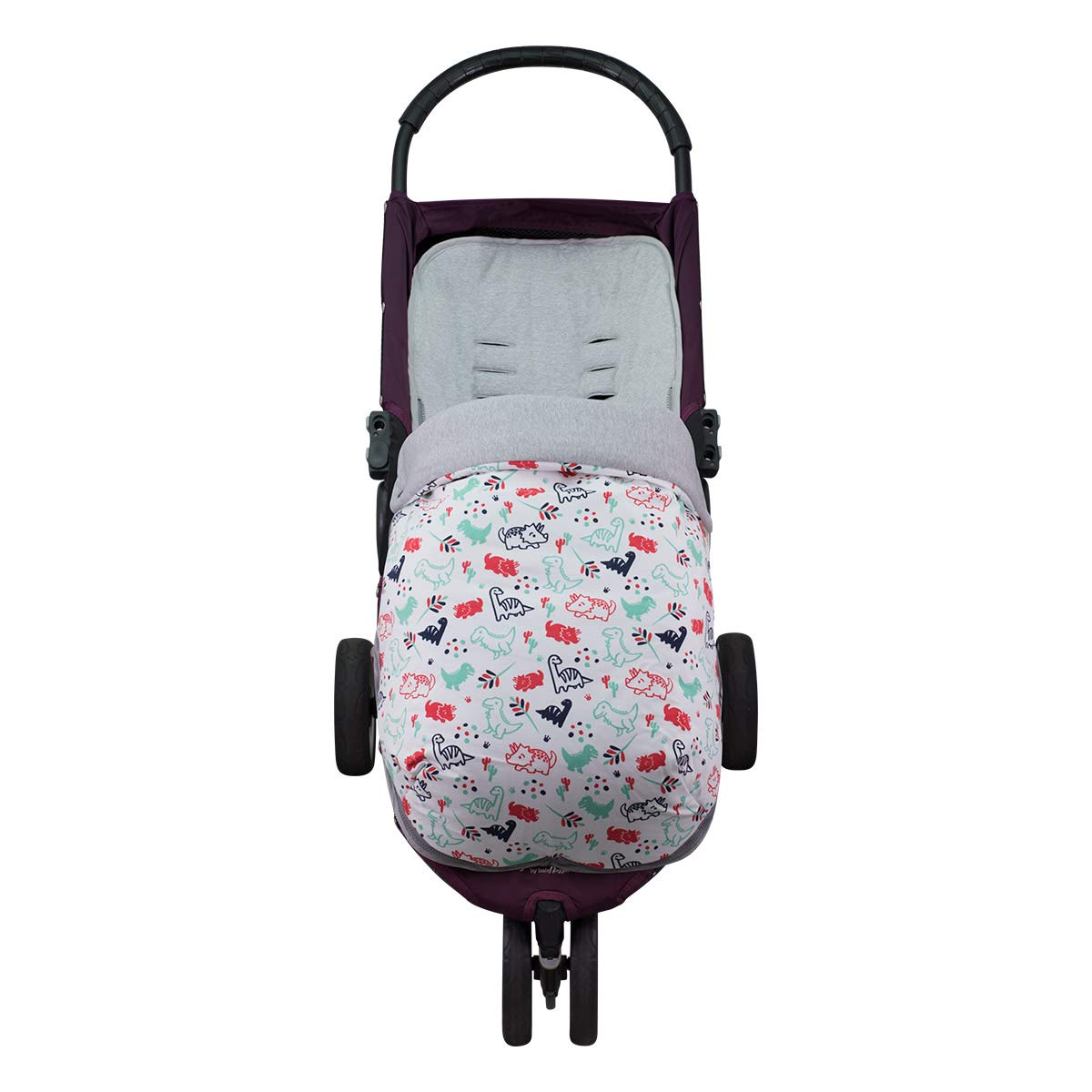 JYOKO Kids Saco para Cochecito Compatible con Baby Jogger City Mini Joolz (Algodon, Dino Party)
