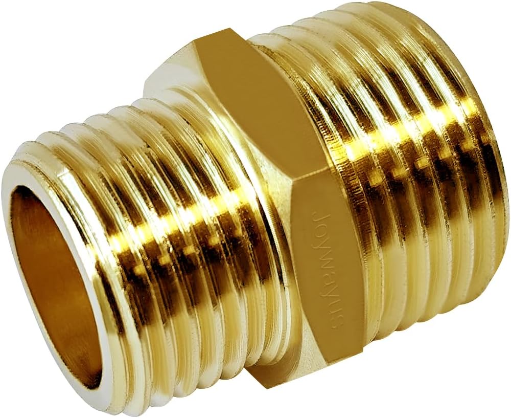 Joywayus Toilet Fill Valve Pipe Adapter 7/8" Male to 1/2" Male Bidet Hose Pipe Fitting Faucet Adapter Connector