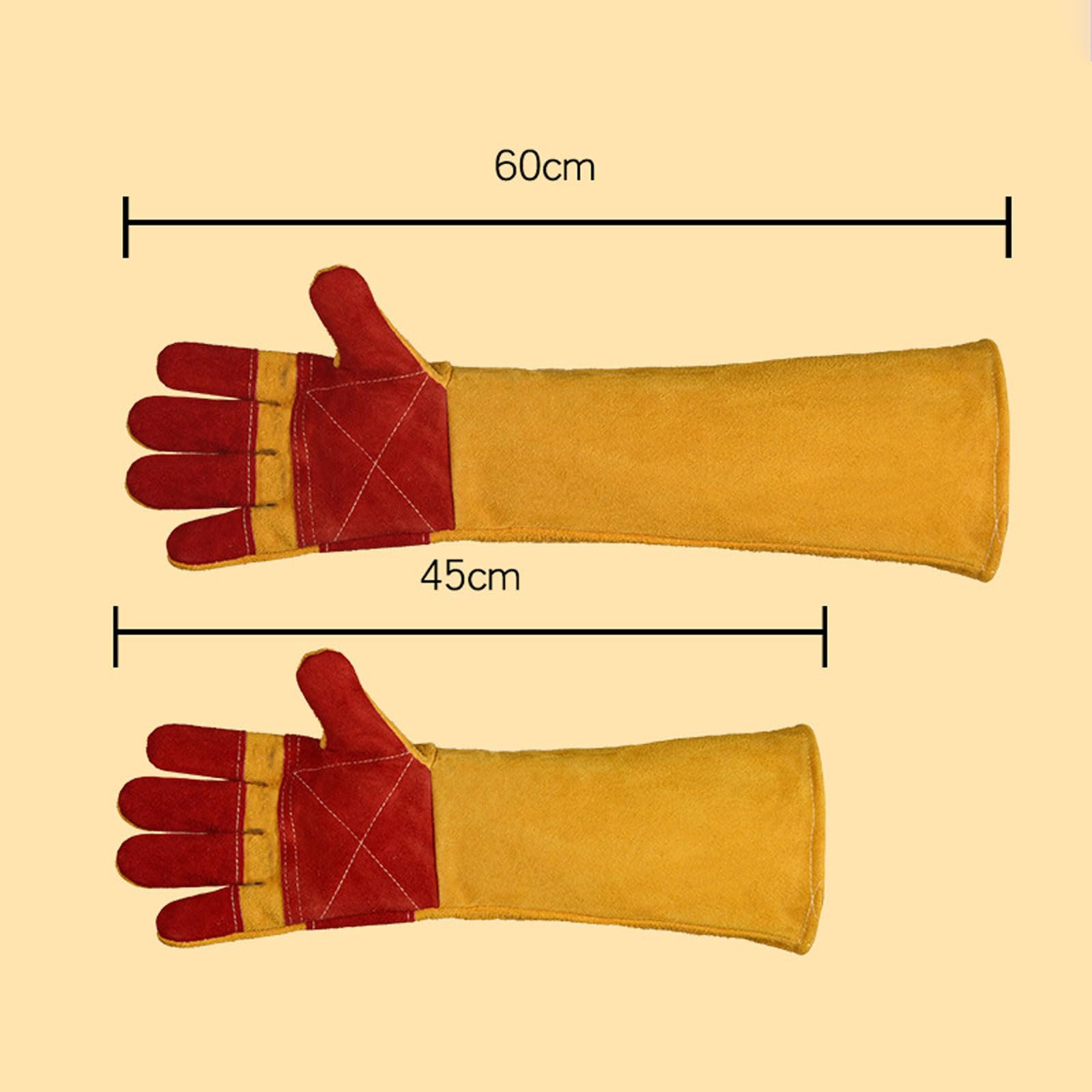 Anti-Morsure De Sécurité Mordre Gants,Gants de Manipulation d'animaux,Gants de Jardinage à Manches Longues,Anti-Rayures,Indéchirable,Anti-Morsure,Utilisé pour piéger Les Reptiles
