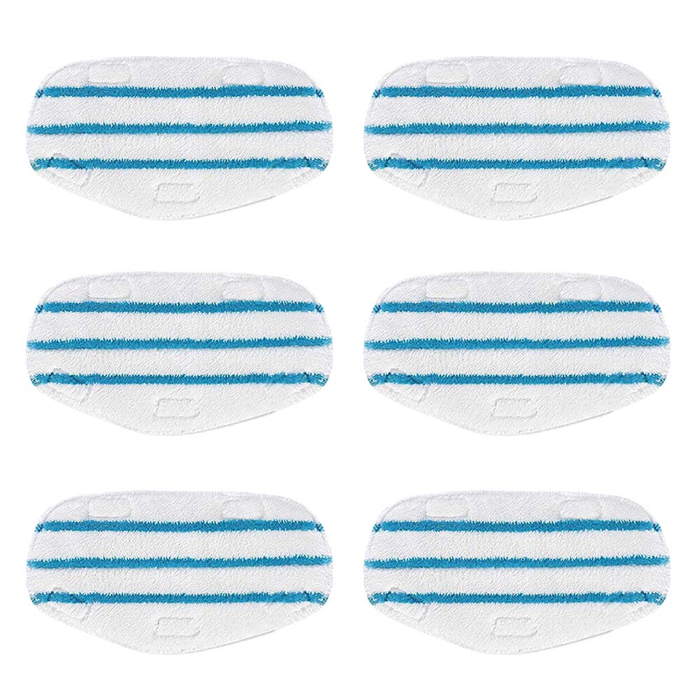 6-Pack Replacement Steam Mop Pads Compatible for PurSteam ThermaPro 10-in-1