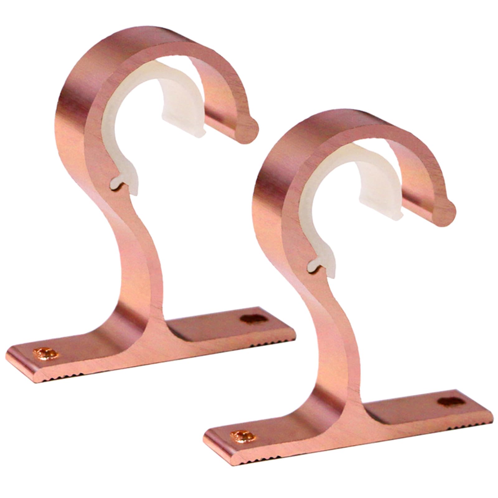 Tsophreniq Aluminum Alloy Curtain Rod Brackets Adjustable Rod Holder for Curtains or Wardrobes Pack of 2 Drapery Hooks