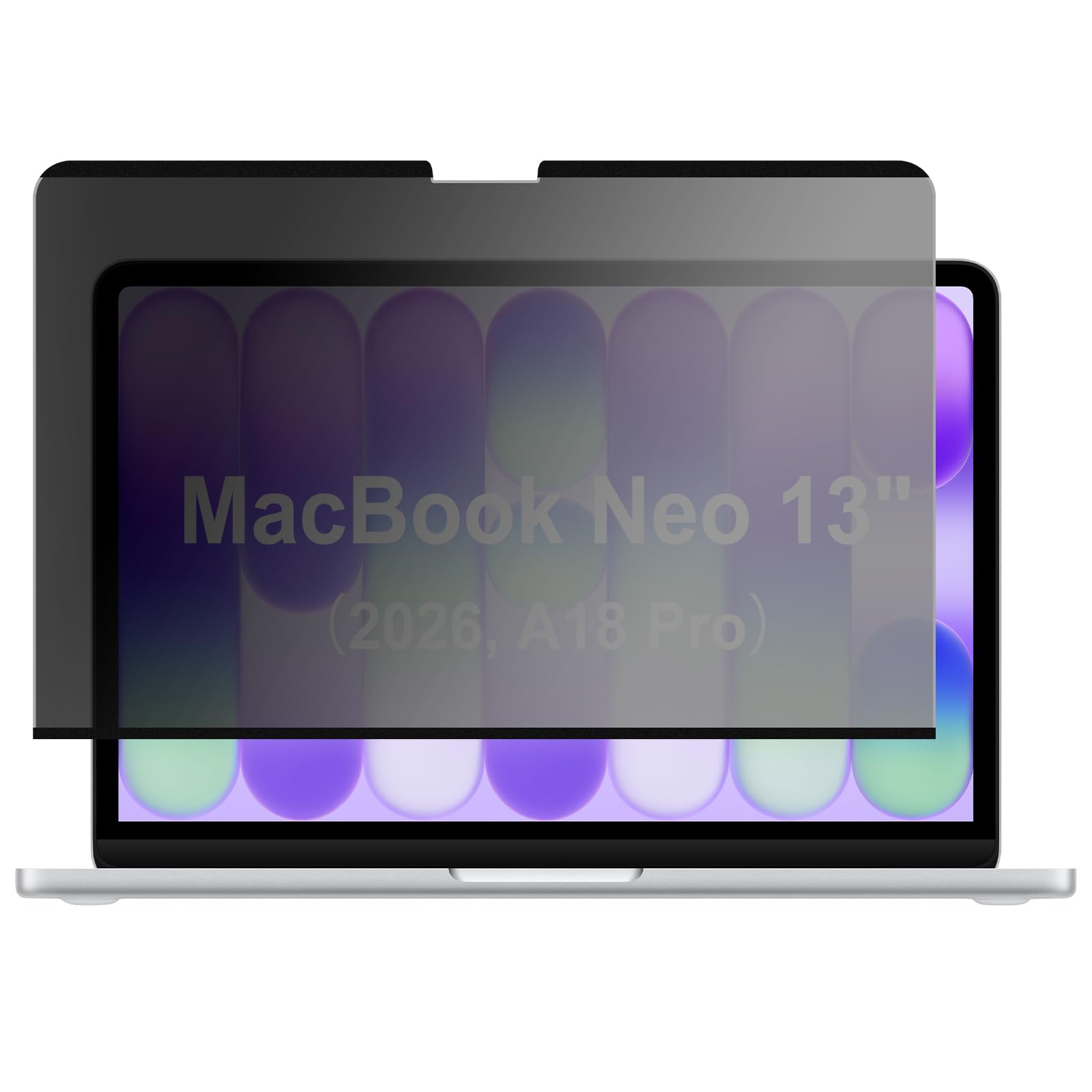 Pellicola Privacy Schermo per MacBook Neo 13 Pollici A18 PRO 2026, Removibile Magnetico Protezione Film Anti Luce Blu Antiriflesso, Ultrathin Anti Spia Protezione Filtro per Mac 13"