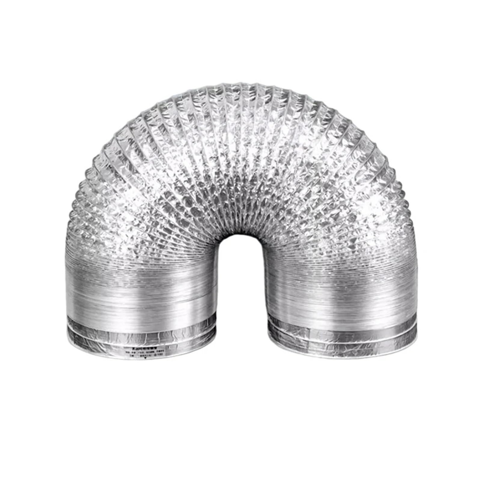 Znjamn One Color 2Pcs Adjustable Design Water Heater Air Duct Aluminum Foil Silver Machine Ventilation-Fan New For Extractor Fans(3.0Meters)