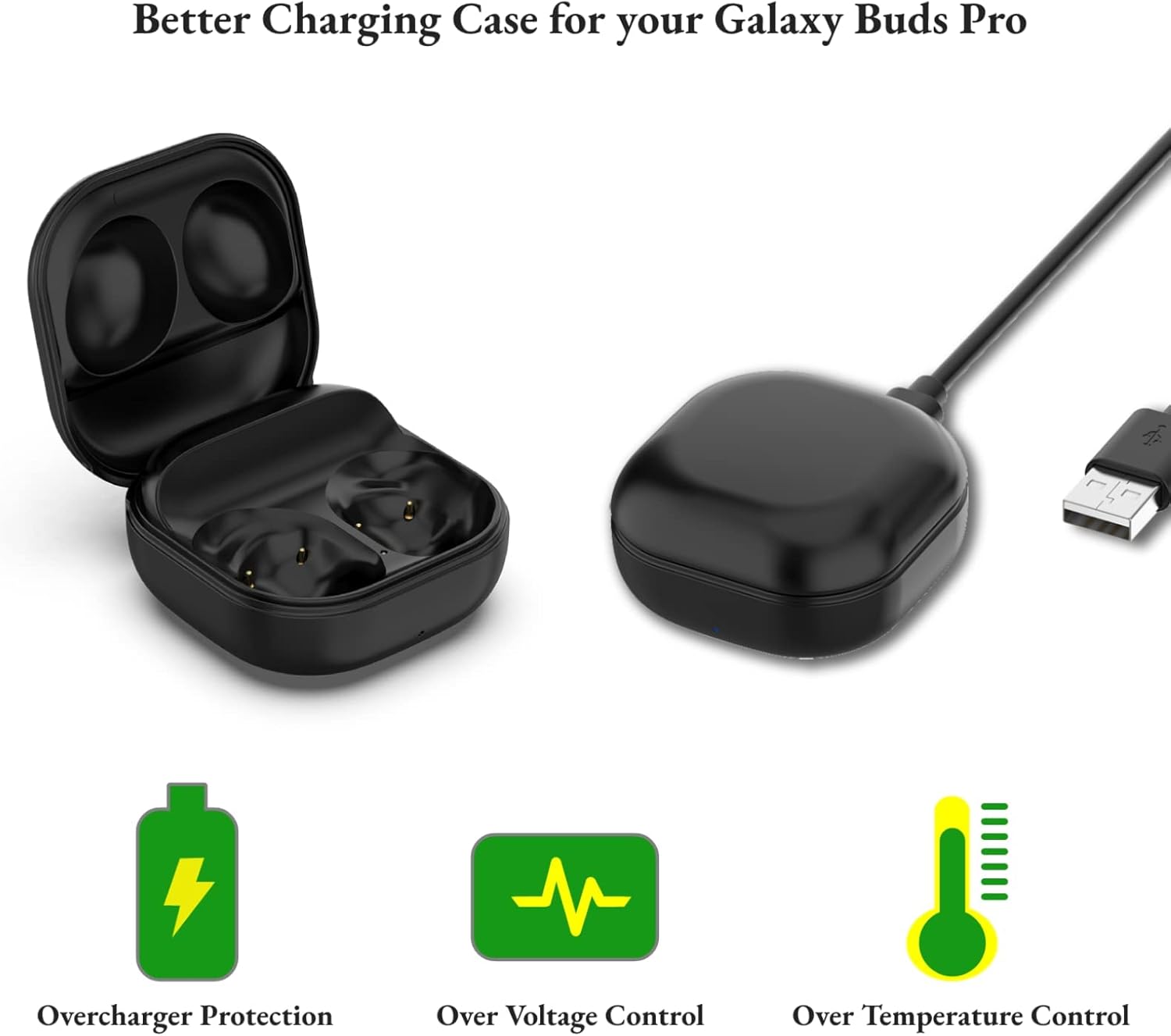 ECSEM Replacement Charging Case Compatible with Samsung Galaxy Buds Pro SM-R190 Charger Replacement USB Wired Charging Case Cable Accessory - Image 4