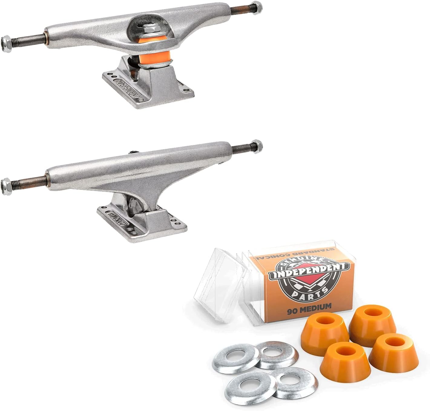 Independent Skateboard Trucks and Bushings Kit 169 Stage 11 Std + Conical Medium 90a ORN