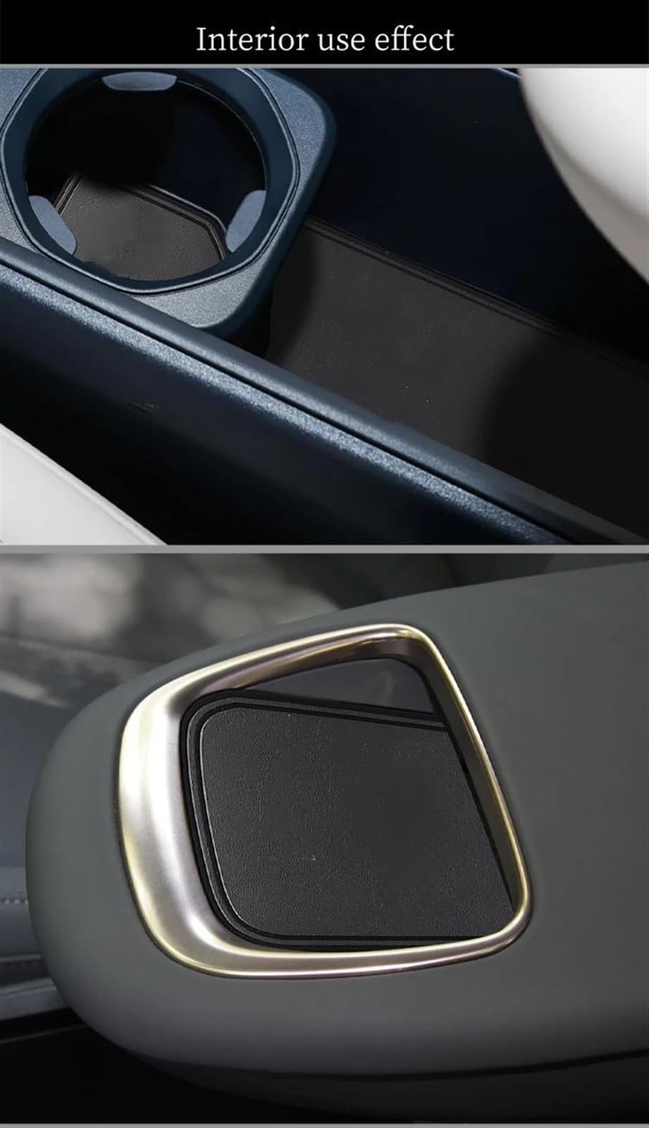 Türrillenmatte Bahn Slot Matte Tor Für Zeekr Für X 2023 Tür Nut Pad Tasse Halter Auto Innen Zubehör 14 Teile/Satz(Nero)