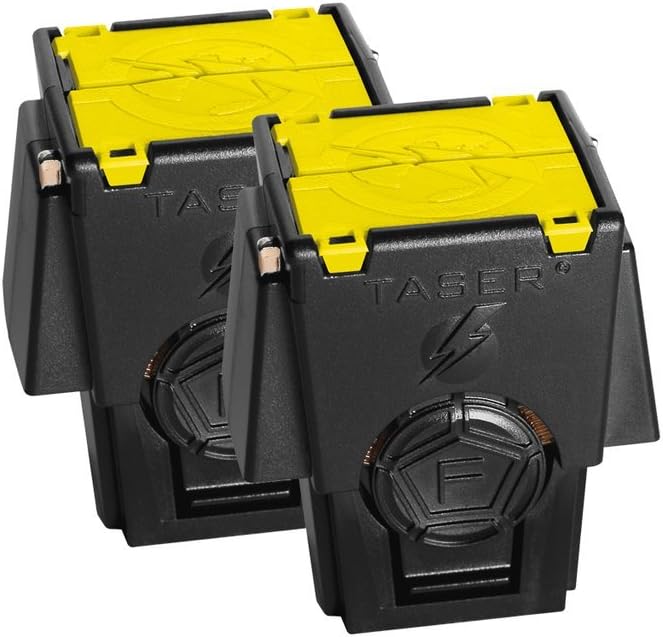 Axon OEM TASER 2-Pack Replacement Live Cartridges for X1, X26P, X26C & M26C – 15-Foot Range, Nitrogen-Propelled, High-Performance TASER Cartridges