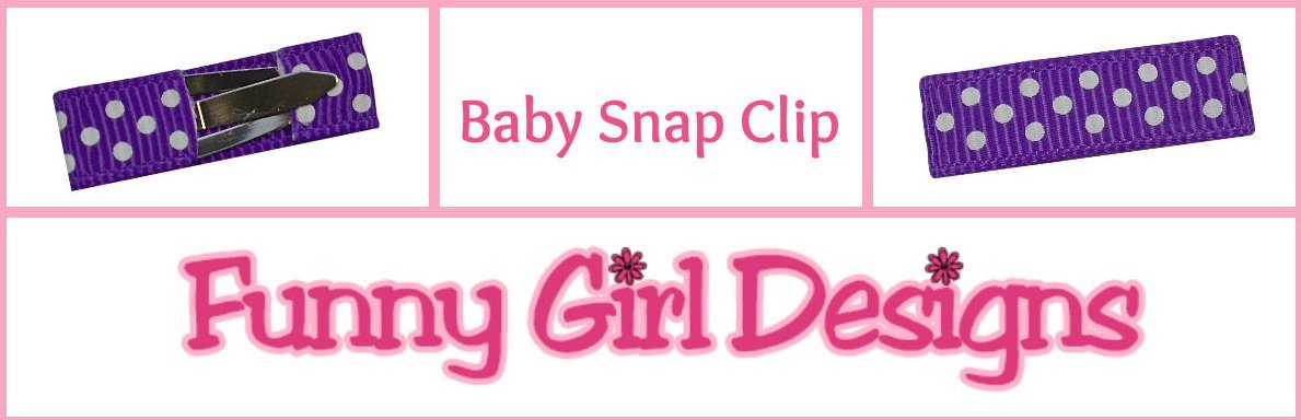 Baby Girls Mini Satin Sparkling Stars 4th of July Hair Bow Set by Funny Girl Designs (Baby Snap Clips - For Fine Wispy Hair, White)