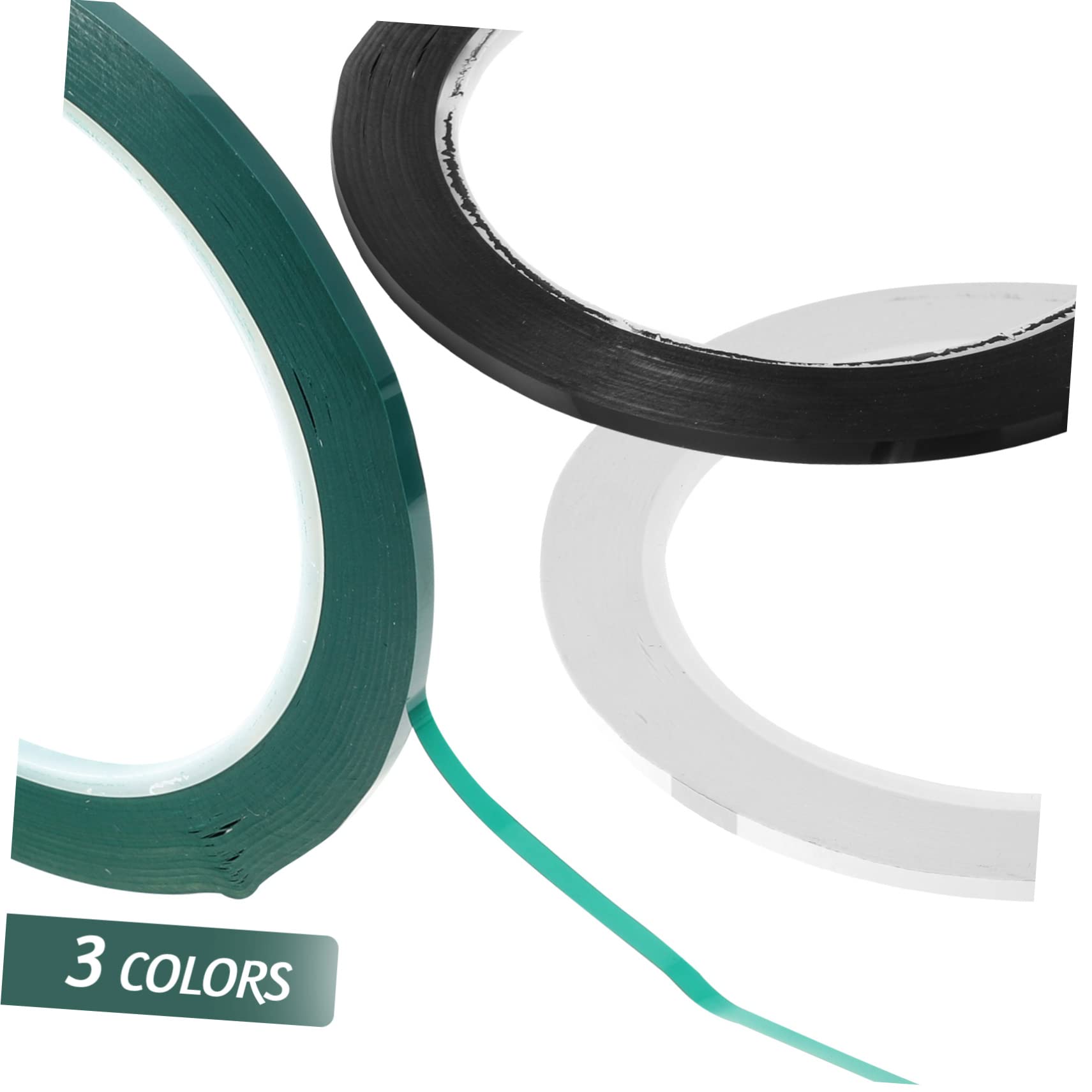Abaodam 12rotoli Nastro Adesivo Per Violino e Violoncello Etichette Colorate Per Pratica Musicale Adesivo Removibile Per Principianti Verde Nero Bianco