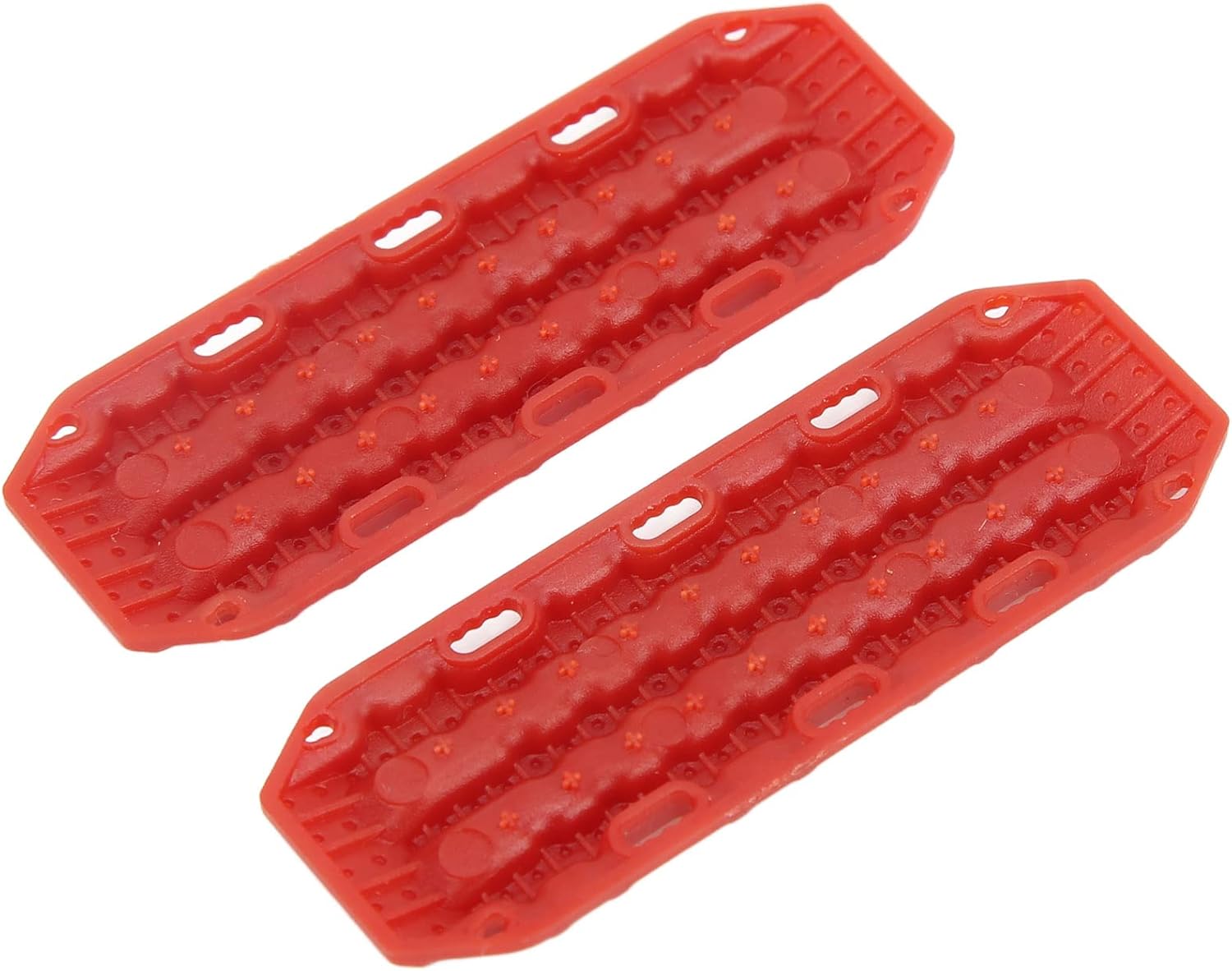 Shanrya RC Recovery Ramps Board, Environmentally Friendly Safe Lightweight RC 1/24 Crawler Sand Ladder for 1/24 RC Crawler(red)