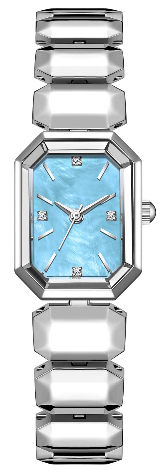 findtime Elegante Damenuhr Rechteckige Armbanduhr Damen Kleine Analoge Quarzuhr Eckig Schmall Vintage Einfach Modisch 3ATM Wasserdicht Armbanduhren für Frauen und Mädchen