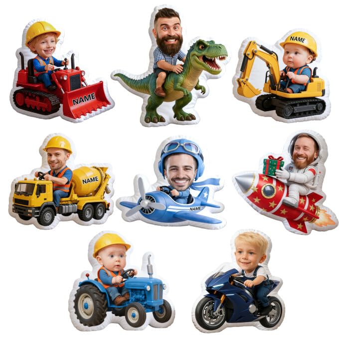 JeathFea Cojín faciales Personalizadas, Regalo Mujer, Almohadillas Personalizadas,Personalizado con Foto， adecuadas para niños y niñas, Regalo de cumpleaños
