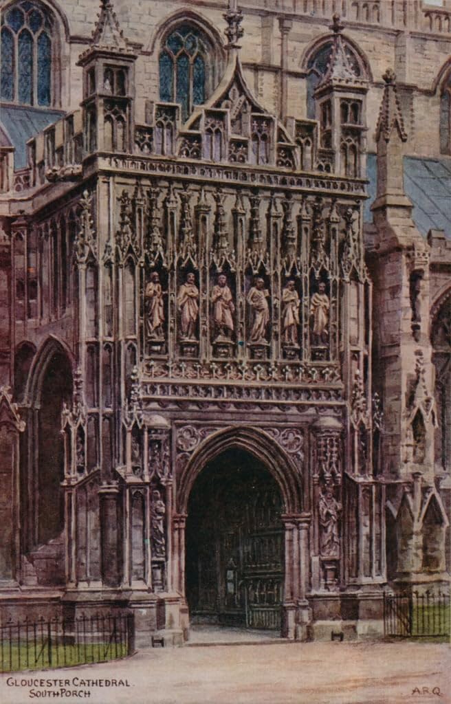 Toile cathédrale de Gloucester Alfred Robert Quinton, portrait d'art mural chic