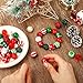 Waline Christmas Bubblegum Beads - 20mm Mixed Chunky Acrylic Spacer Christmas Focal Beads Kit Red Green Xmas Gumball Loose Beads for Jewelry Necklace Bracelet Making DIY Craft, 60pcs