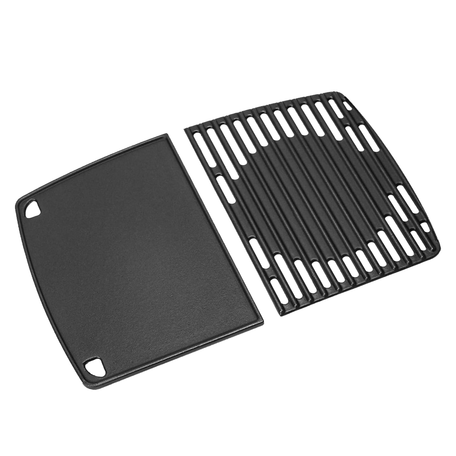 GriHero Massives Gusseisen Grillrost & Grillplatte Set 2 Stü