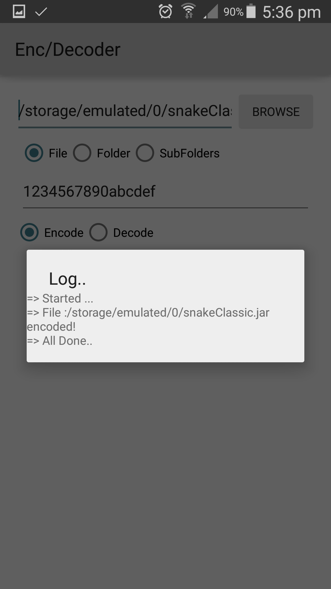 Enc/Decryptor - App on Amazon Appstore
