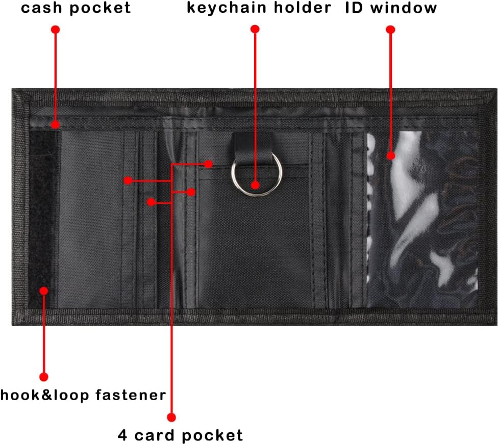 Kids Wallet for Boys Girls Teens Trifold, Canvas Toddler Wallet for Boys, Cute Zipper Wallets Youth with Coin Pocket and Card Holders, Novelty Wallets for Childrens Birthday Gifts (Camo blue suit) - Image 5