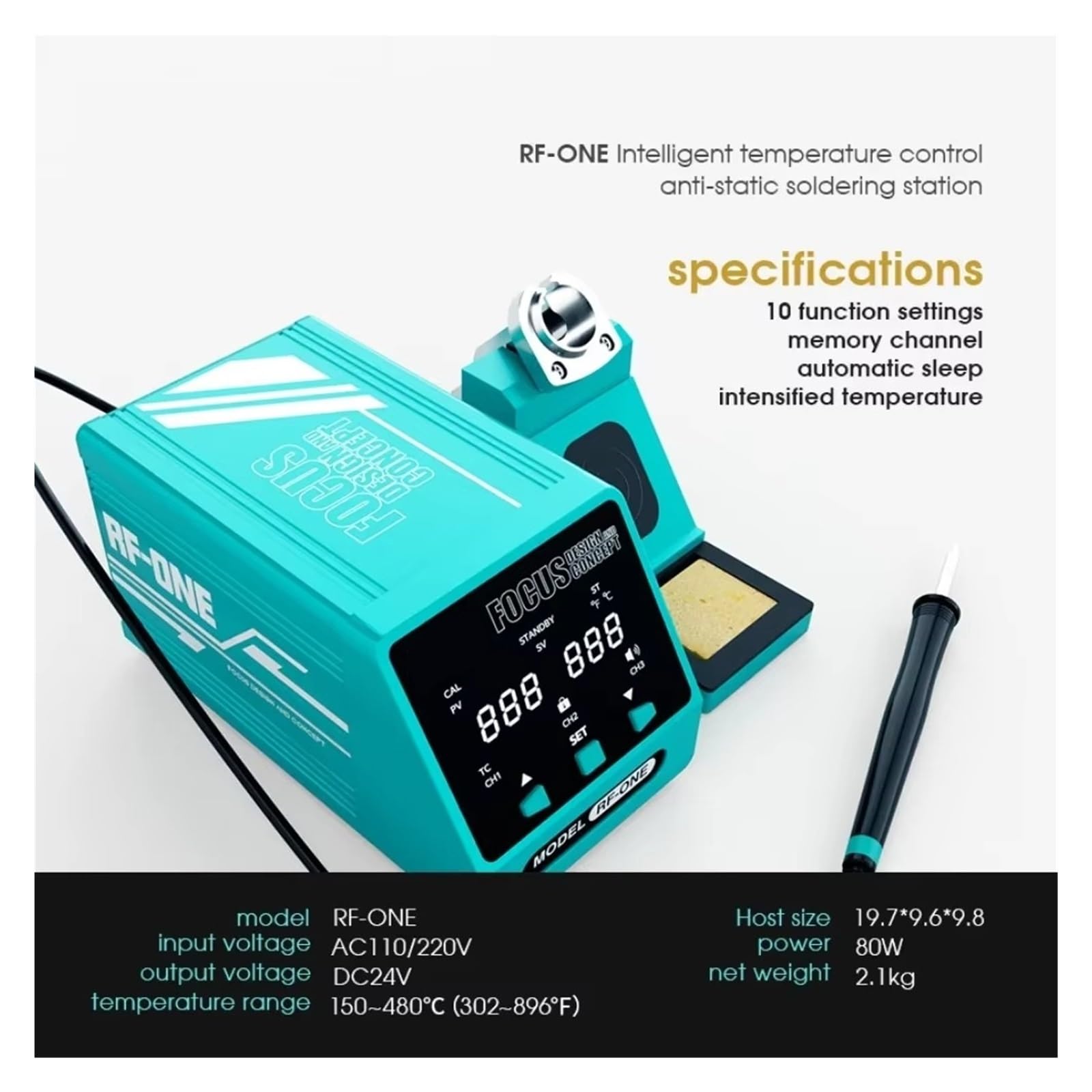 Station de soudage numérique, kit de fer précis for téléphone PCB SMD