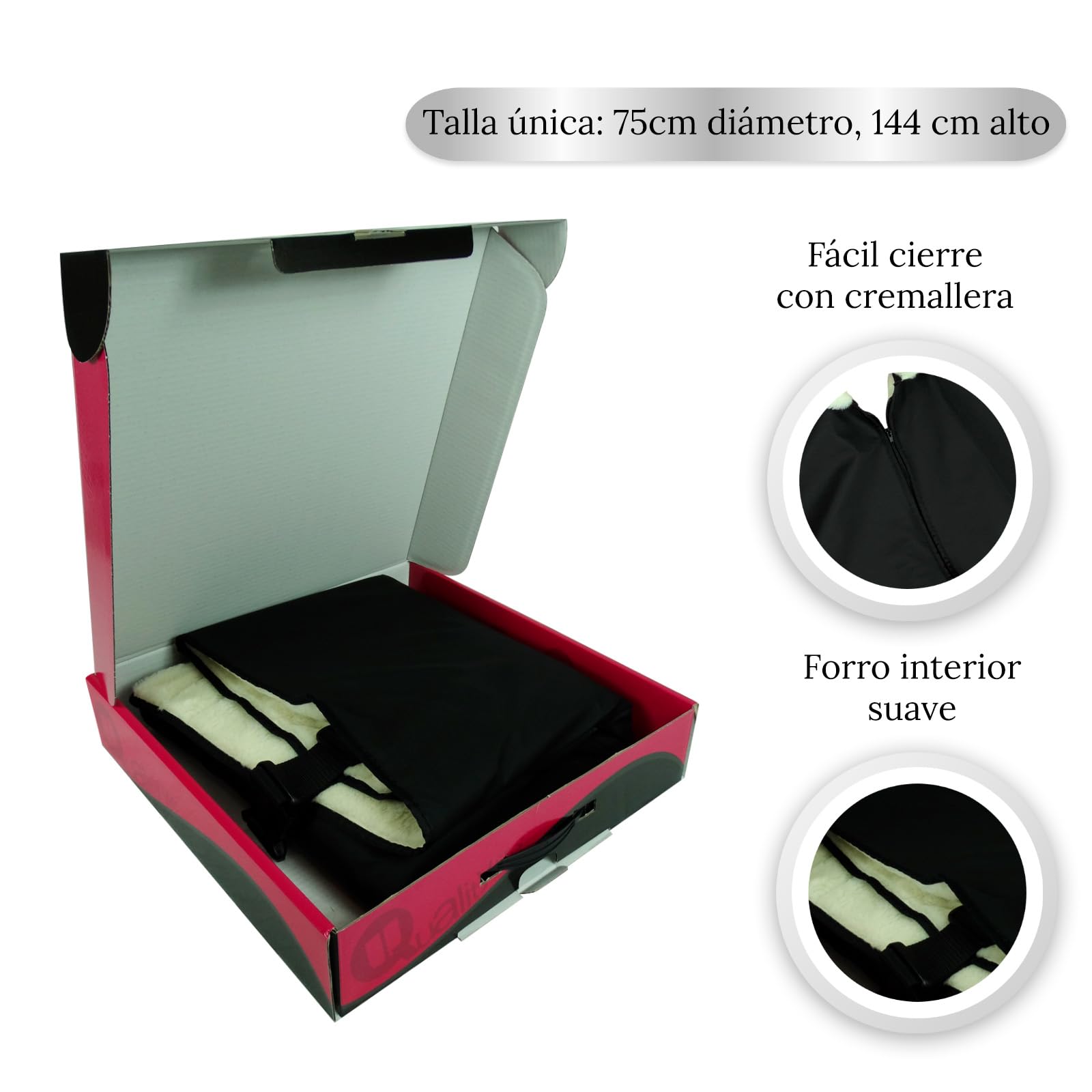 Ubio - Capa de Protección Contra Frío y Lluvia para Silla de Ruedas - Manta Térmica Impermeable y Transpirable de Invierno - Talla Estándar Adultos - Calor, Confort y Seguridad - Fabricado en España