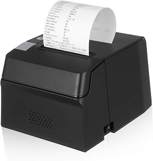Gadpiparty Square Pos Thermal Receipt Easy to Use High-Definition Printing Us Plug