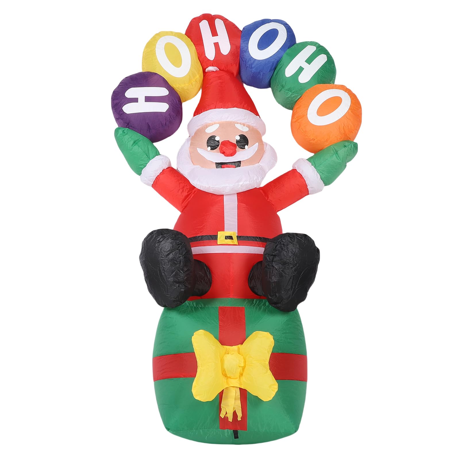 Babbo Natale Gonfiabile da 5,9 Piedi in Poliestere Impermeabile a