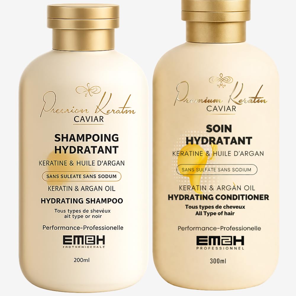 Premium Keratin Caviar kit d'hydratation intense et de réparation - 2 x 300ml