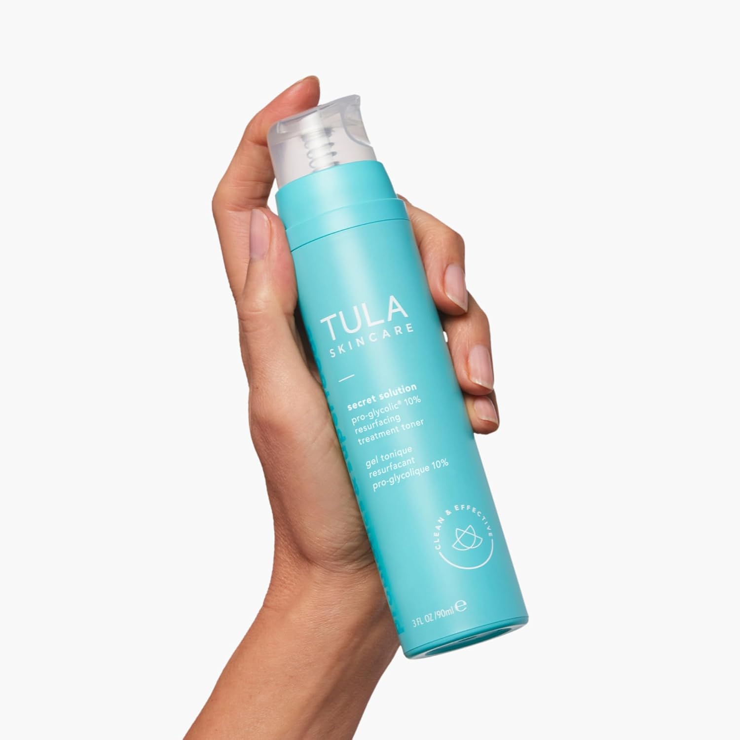 TULA Skin Care Secret Solution Pro-Glycolic 10% pH Resurfacing Toner - Face Toner to Gently Exfoliate and Hydrate Skin, with Proprietary Blend of Probiotics and Glycolic Acid, 2.7 oz. - Image 3