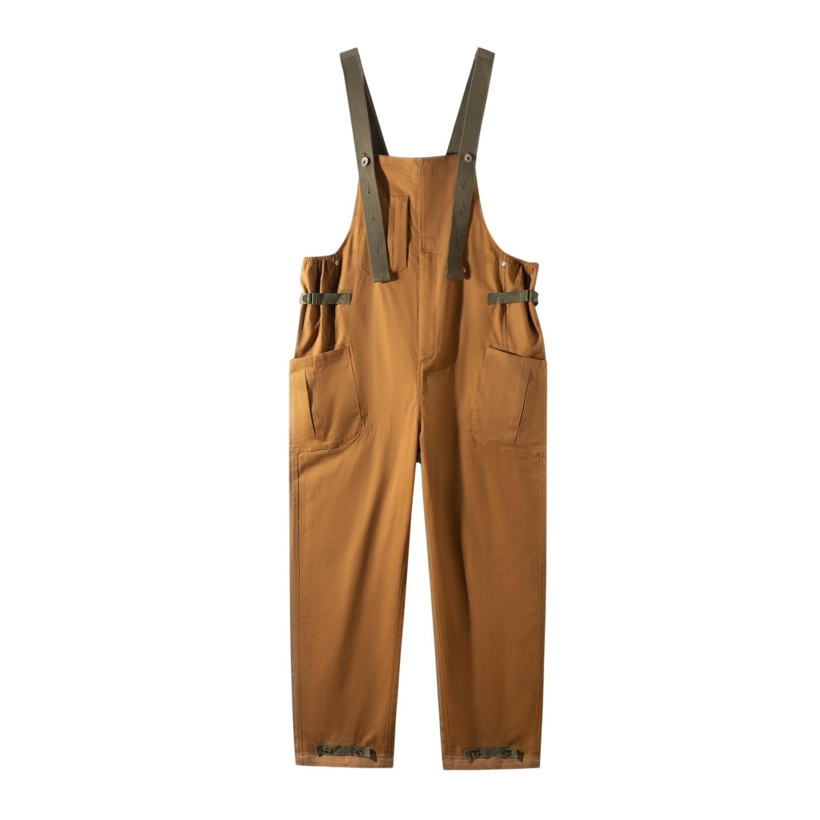 Męskie amerykańskie spodnie robocze w stylu vintage Cargo Bib luźne proste nogawki podwiązki spodnie robocze do strojów streetwear