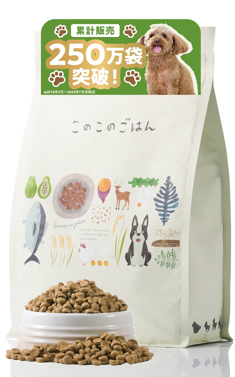 Amazon.co.jp: コノコトトモニ このこのごはん ドッグフード 犬の餌 全  