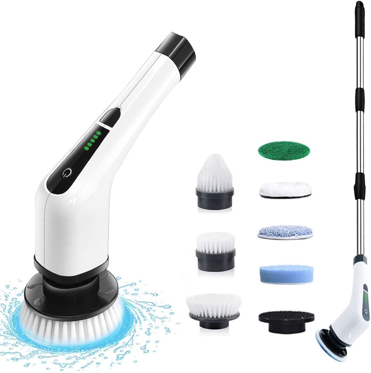 Electric Spin Scrubber Rechargeable Cleaning Brush, Cordless and