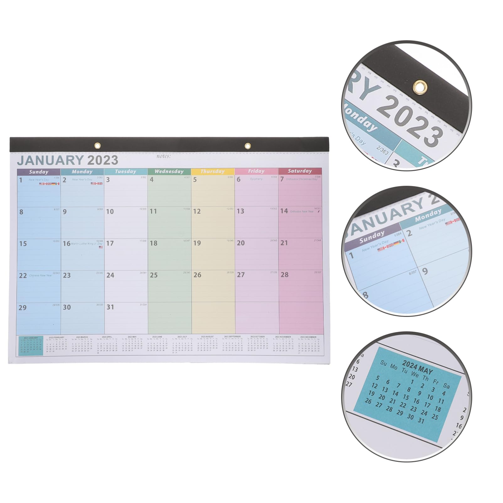 Lurrose 4stücke Monatlicher Wandkalender Mit Dickem Papier Europäischer Stil Für Büro Und Zuhause Praktische Monatsübersicht Für Planung Und Countdown-aktivitäten
